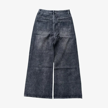 BLACK WASHED JEANS
